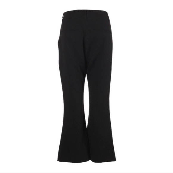 Allen Schwartz Hayden Black Crepe Crop Flare Dress Pants Size 6 - Picture 3 of 11